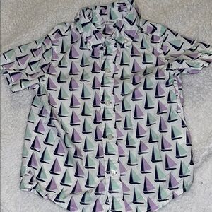 Janie and Jack Sailboat Print Shirt